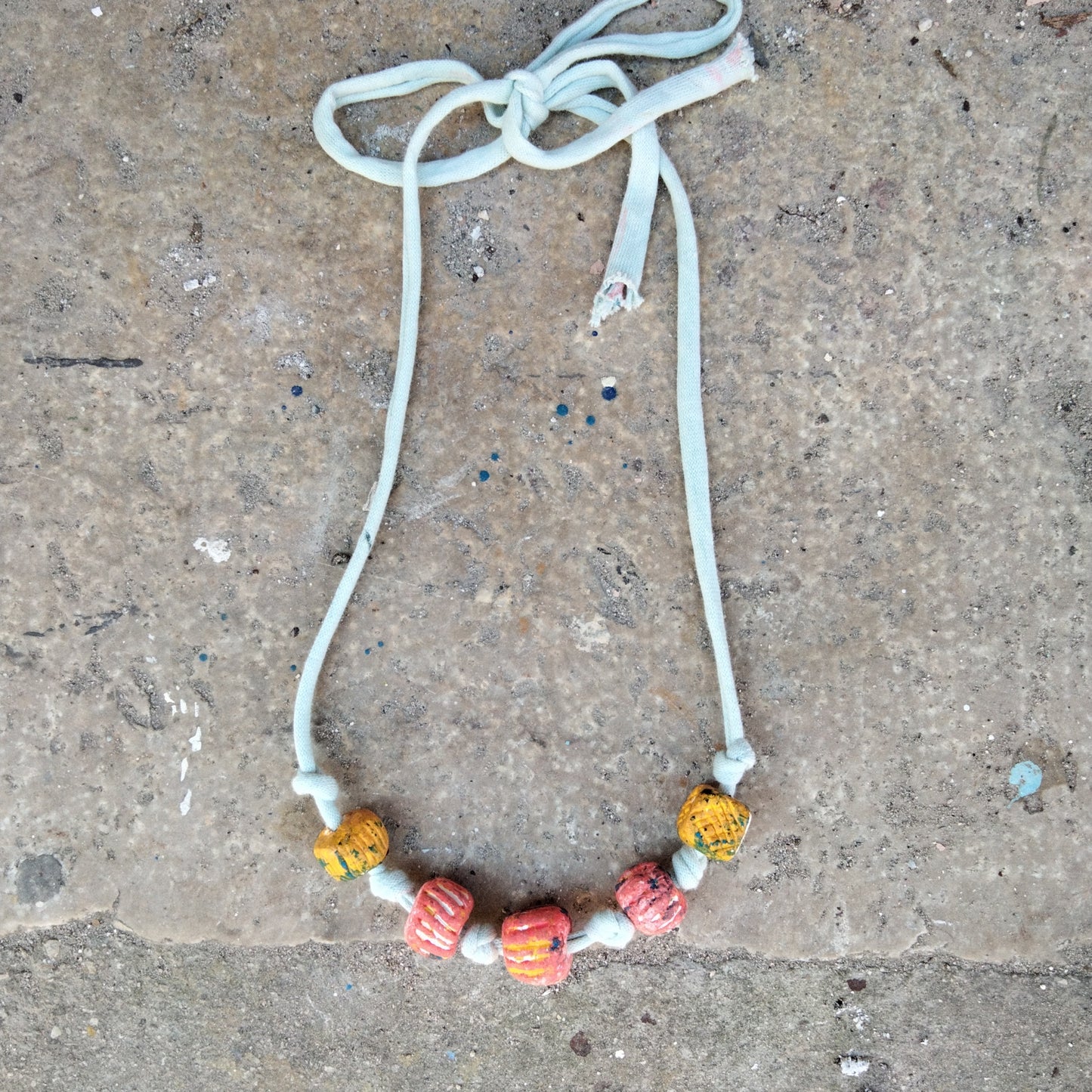 Collana necklace fatta a mano unica clay