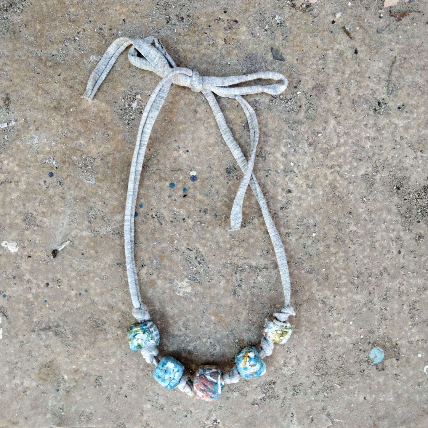 Collana necklace fatta a mano unica clay