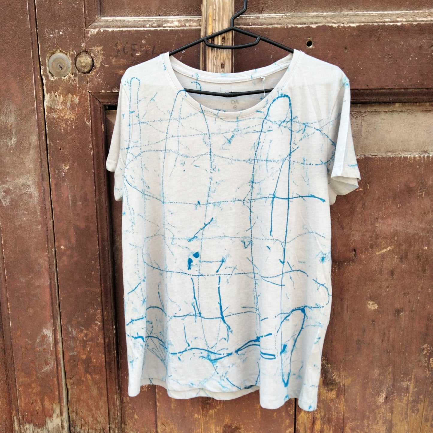 T shirt dipinta a mano tg medium hand painted cotton