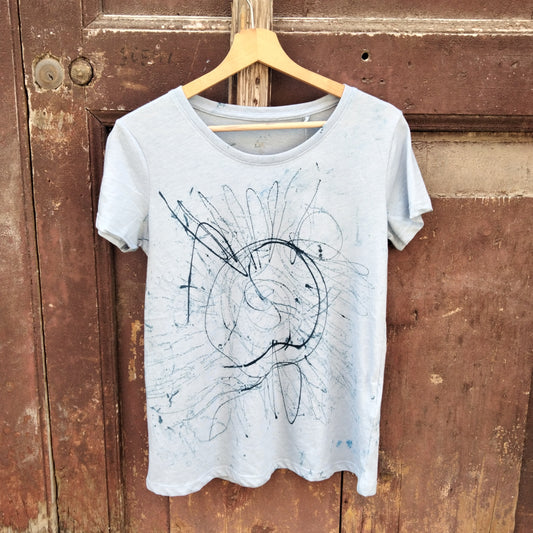 T shirt dipinta a mano tg s hand painted cotton